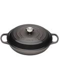 Le Creuset Cast Iron Signature Shallow Casserole, Flint