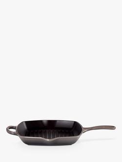 Le Creuset Cast Iron Signature Square Grillit, 26cm - view 2, Flint