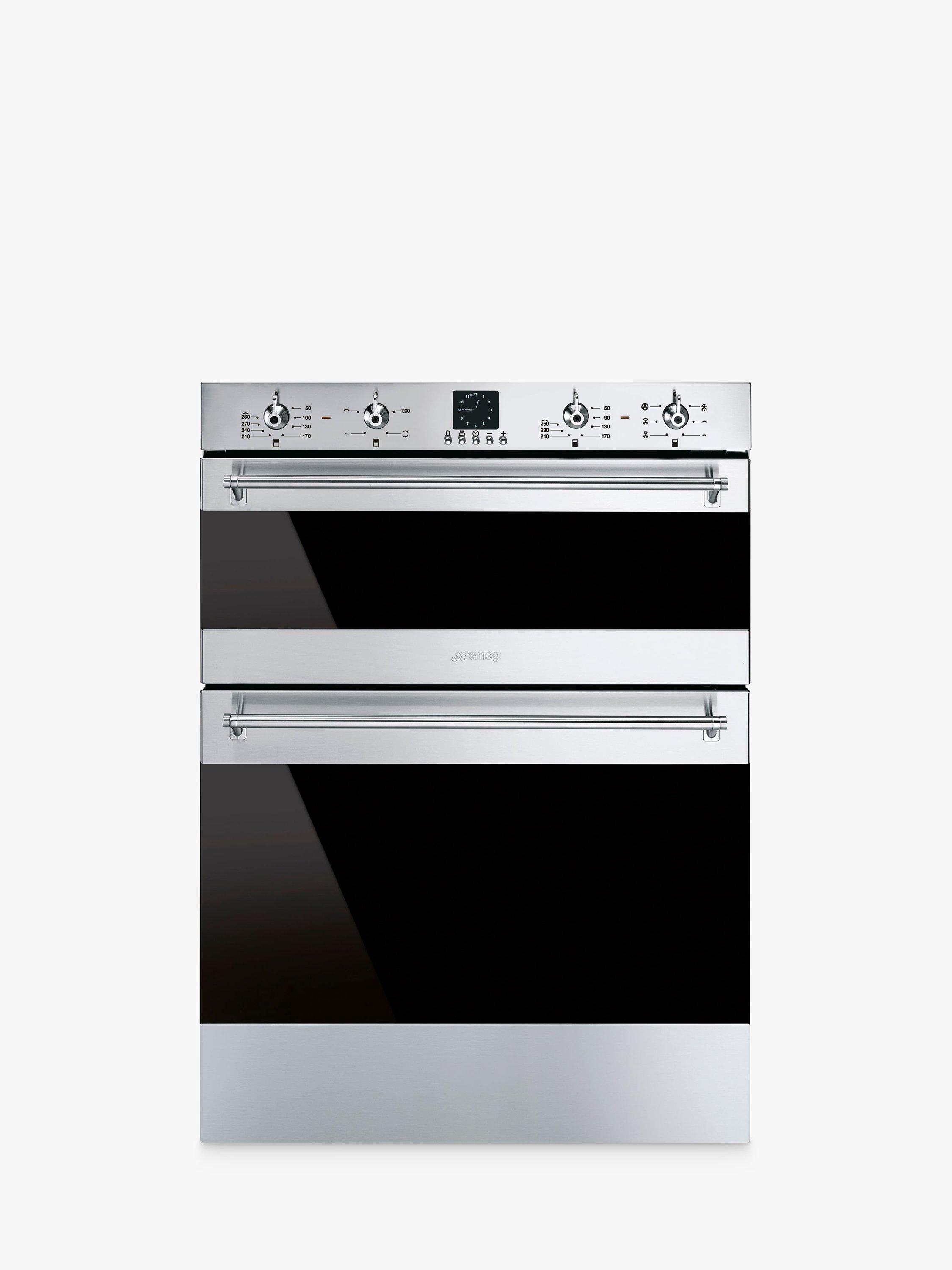 Smeg DUSF636X Built-Under Classic Multifunction Double Oven, Stainless Steel