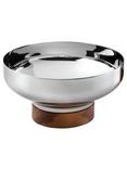 Robert Welch Limbrey Stainless Steel Bowl with Walnut Wood Base, 12.5cm