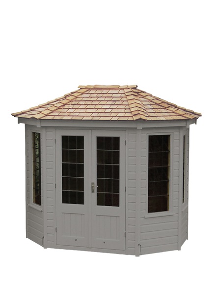 Crane Garden Buildings Scandinavian Redwood Summerhouse, 1.8 x 2.5m, Flint