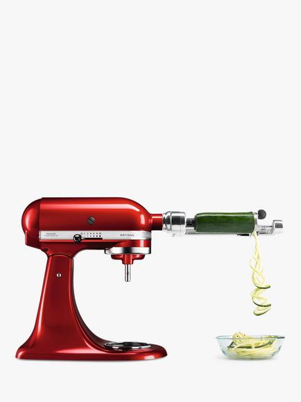 KitchenAid 5KSM1APC Spiralizer with Peel, Core and Slice - view 2, Silver