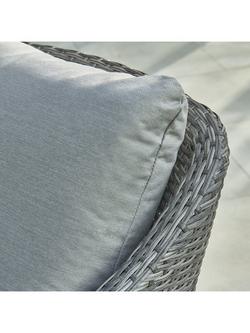 KETTLER LaMode 2-Seater Garden Lounging Sofa with Cushions - view 2, Grey Ash