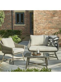 KETTLER LaMode Small Rectangular Garden Coffee Table, Grey Ash, Grey Ash