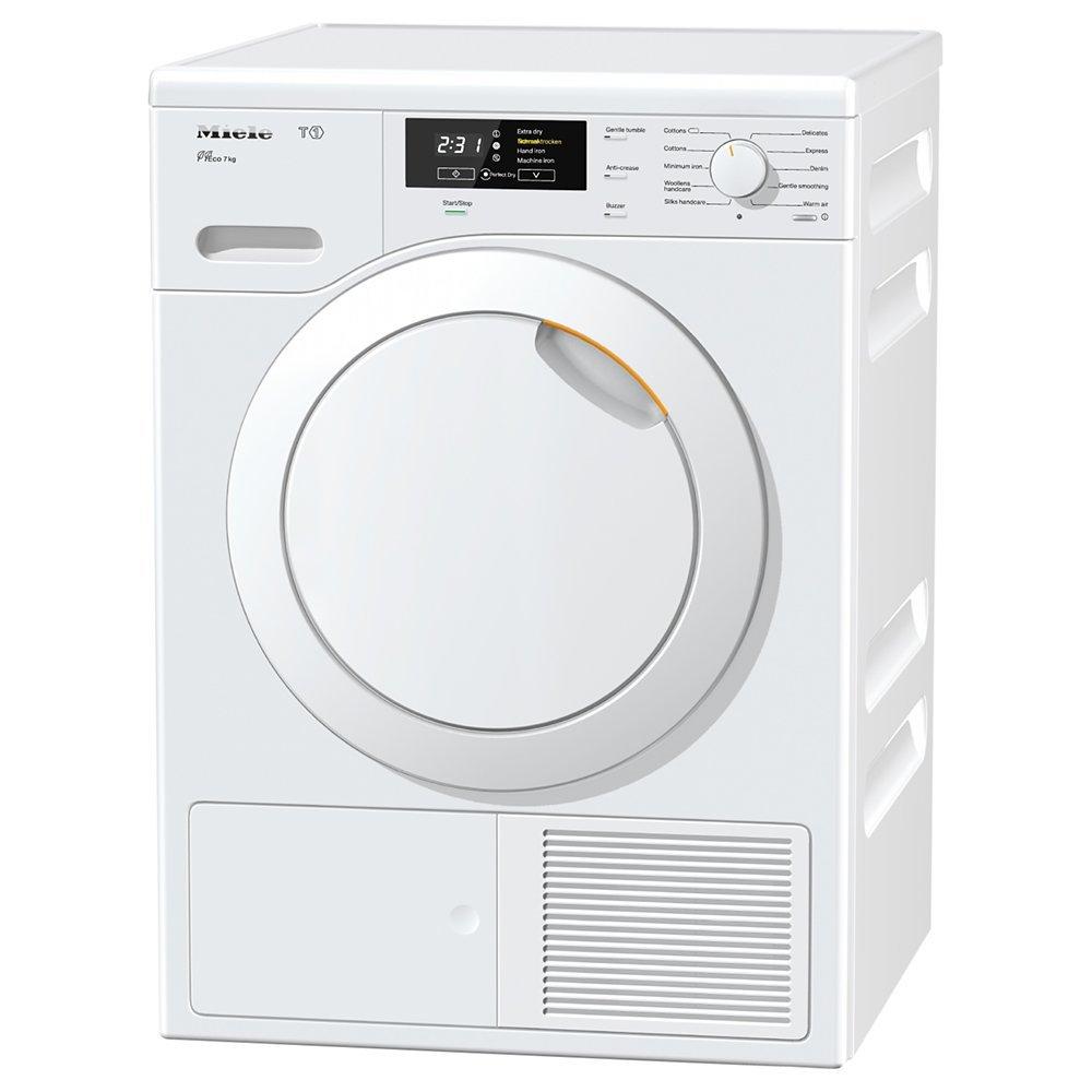 Miele TKB140WP Heat Pump Freestanding Tumble Dryer, 7kg Load, A++ Energy Rating, White