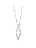 London Road 9ct White Gold Portobello Geo Diamond Pendant, White Gold