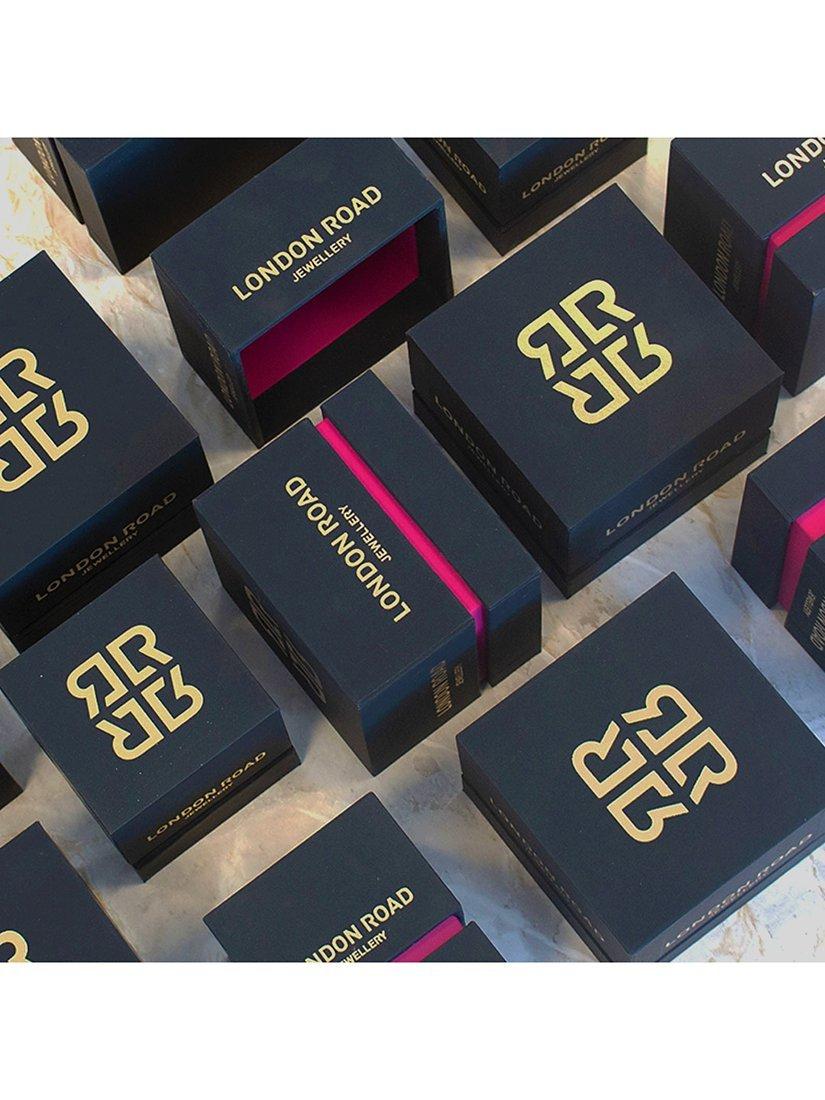 Product image 3 of 5, which shows London Road 9ct Gold Raindrop Necklace, Yellow Gold/Ruby