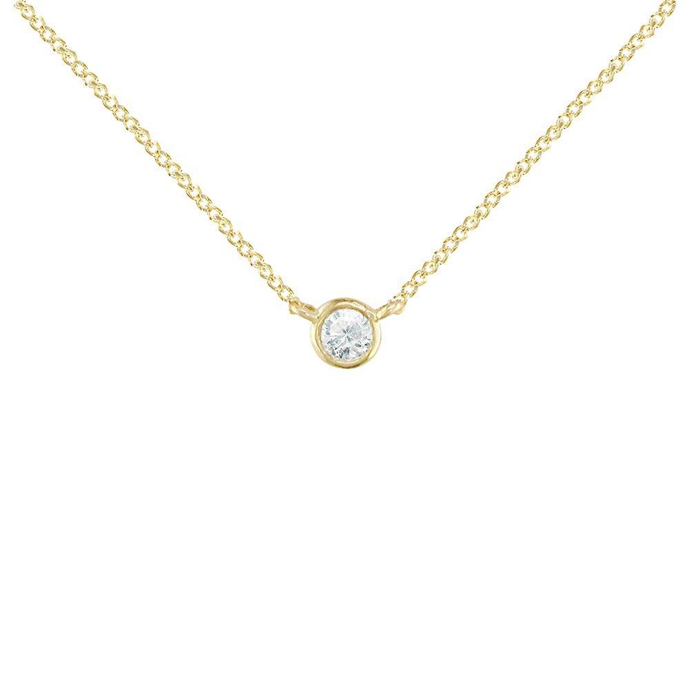 Product image 1 of 3, which shows London Road 9ct Gold Portobello Raindrop Diamond Set Chain Necklace, Yellow Gold