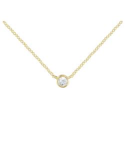 London Road 9ct Gold Portobello Raindrop Diamond Set Chain Necklace, Yellow Gold