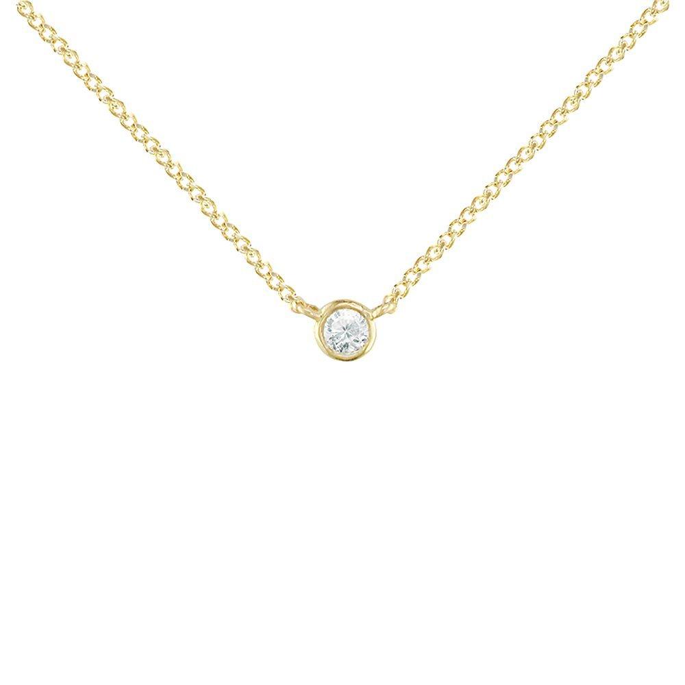 Product image 1 of 3, which shows London Road 9ct Gold Raindrop Diamond Pendant, Yellow Gold
