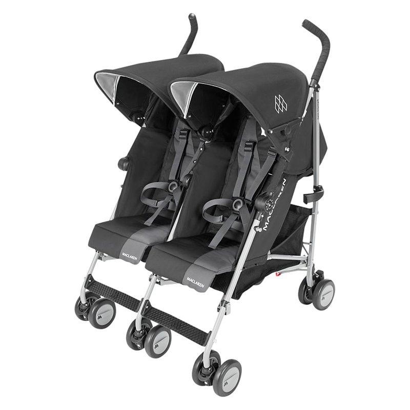 Maclaren Twin Triumph Buggy Black Charcoal