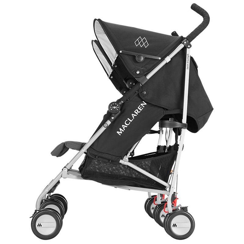 Maclaren Twin Triumph Buggy Black Charcoal