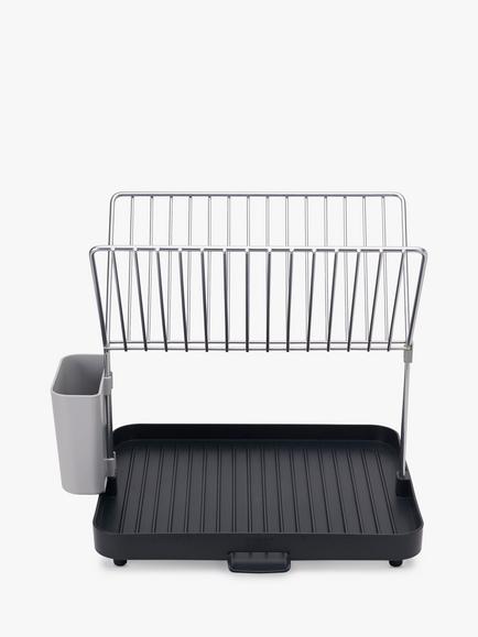 Joseph Joseph Y-Rack 2 Tier Self Draining Dish Rack - view 2, Grey