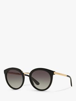 Dolce & Gabbana DG4268 Round Sunglasses, Black