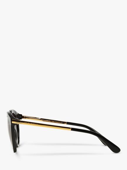 Dolce & Gabbana DG4268 Round Sunglasses - view 2, Black