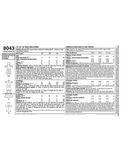 Simplicity Children's Raggedy Ann And Andy Doll Sewing Pattern, 8043 - view 2, 