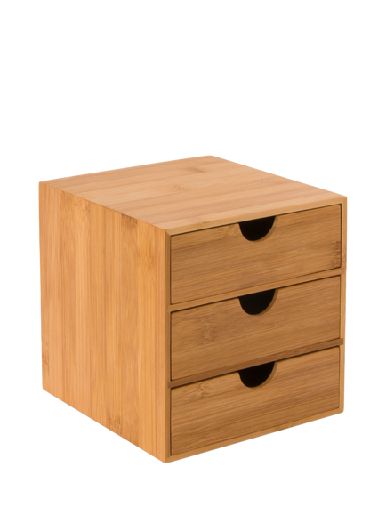 Osco 3-Drawer Chest, Brown, Natural