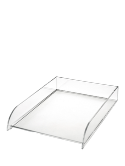 Osco Stackable Letter Tray, Clear, Clear