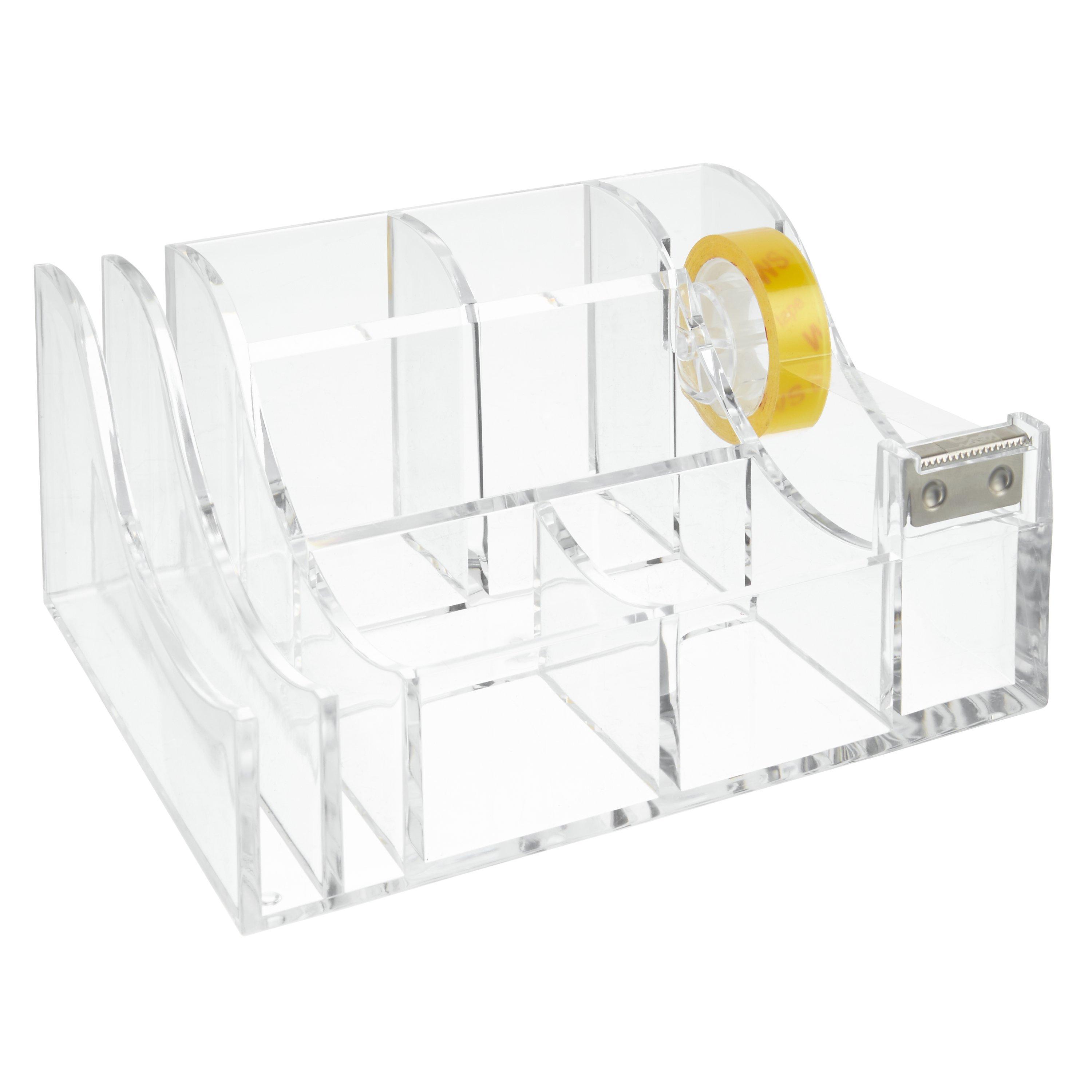 Osco Acrylic Desk Organiser, Small