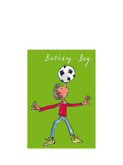 Woodmansterne Balancing Football On His Head Birthday Card, 