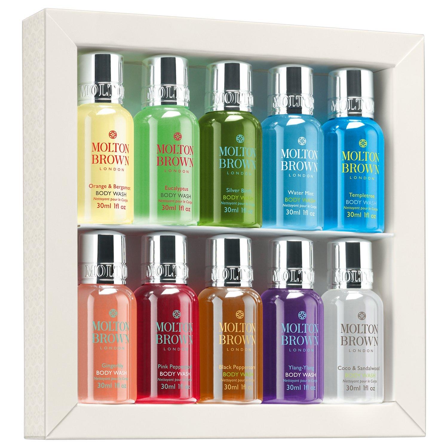 Molton Brown Signature Scents Mini Body Wash Collection, 10 x 30ml