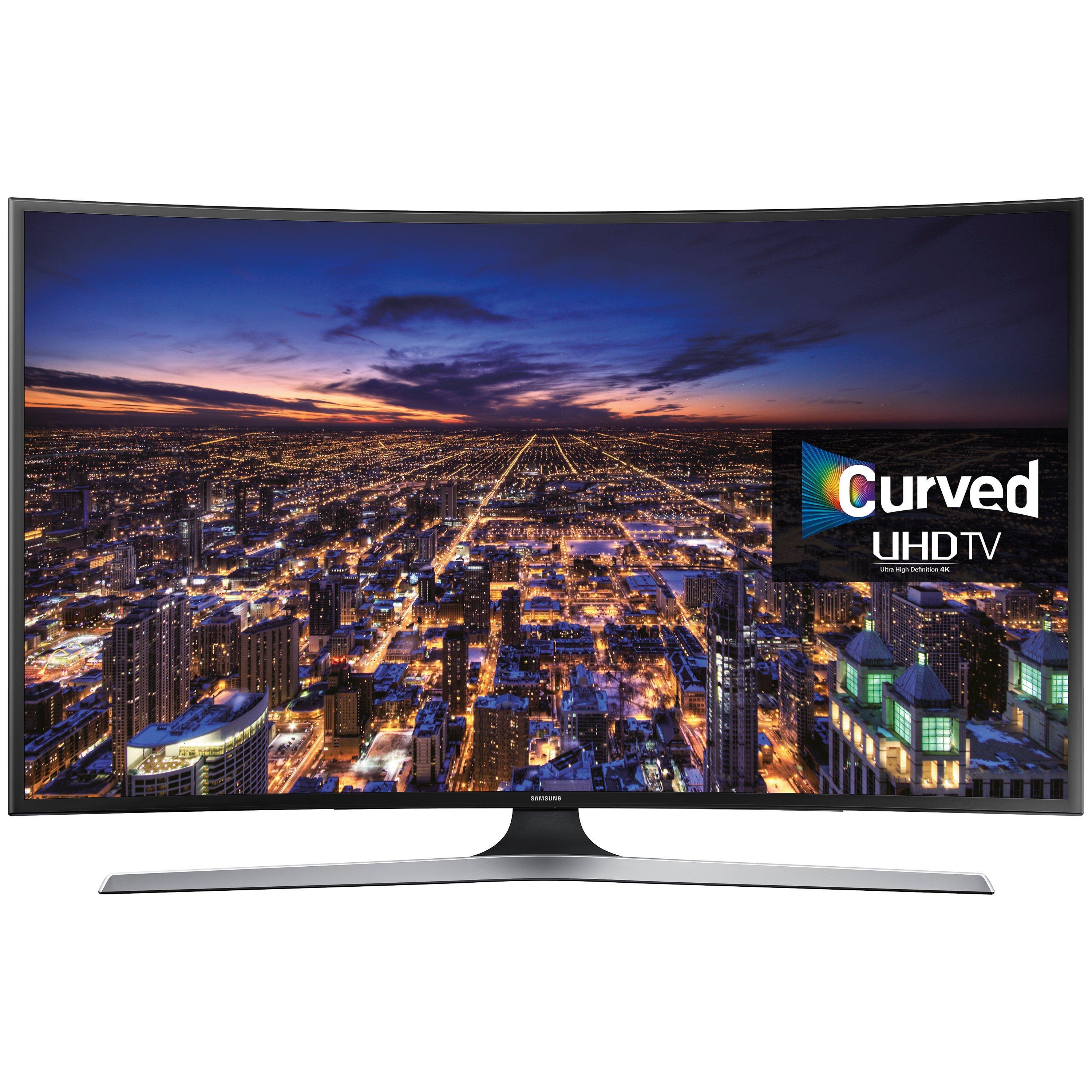 Samsung UE48JU6670 Curved 4K Ultra-HD Smart TV, 48" with Freeview HD, Built-In Wi-Fi and Easy Sharing, Black