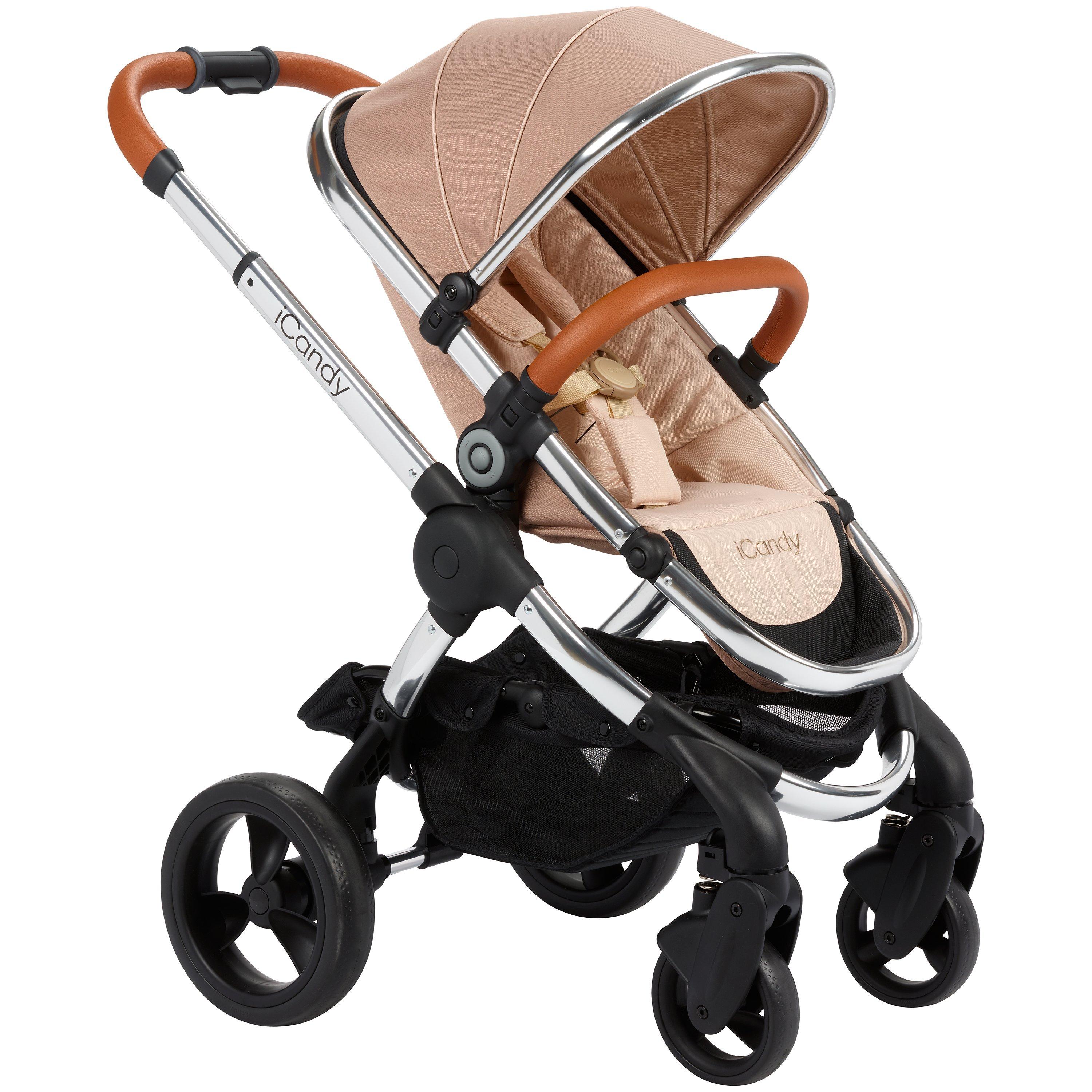 iCandy Peach Pushchair with Chrome Chassis and Butterscotch Hood