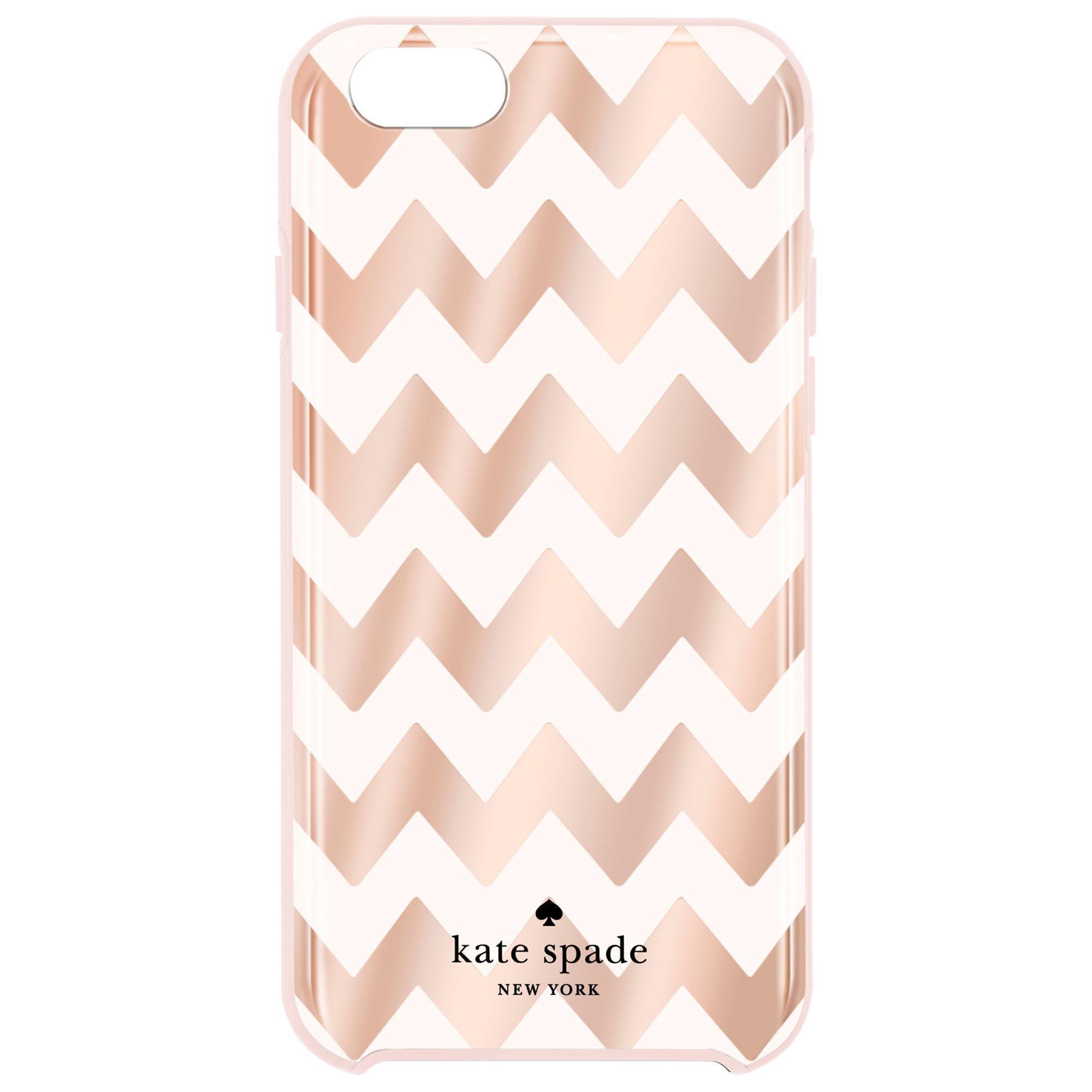 kate spade new york Chevron Pattern Hard Case for iPhone 6/6s, Rose Gold