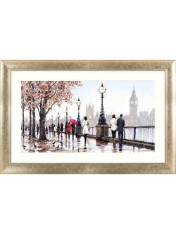 John Lewis Richard Macneil 'Thames View' Framed Print, 72 x 112cm, Multi, Multi