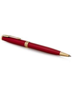PARKER Sonnet Matt Lacquer Ballpoint Pen, Red/Gold - view 2, Red/Gold