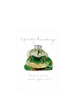 Woodmansterne Frog Speedy Recovery Get Well Card, 