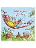 Woodmansterne Man Lying In Hammock Birthday Card