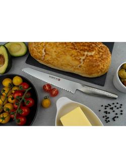 GLOBAL NI Series, Bread Knife, 21cm - view 2, Silver