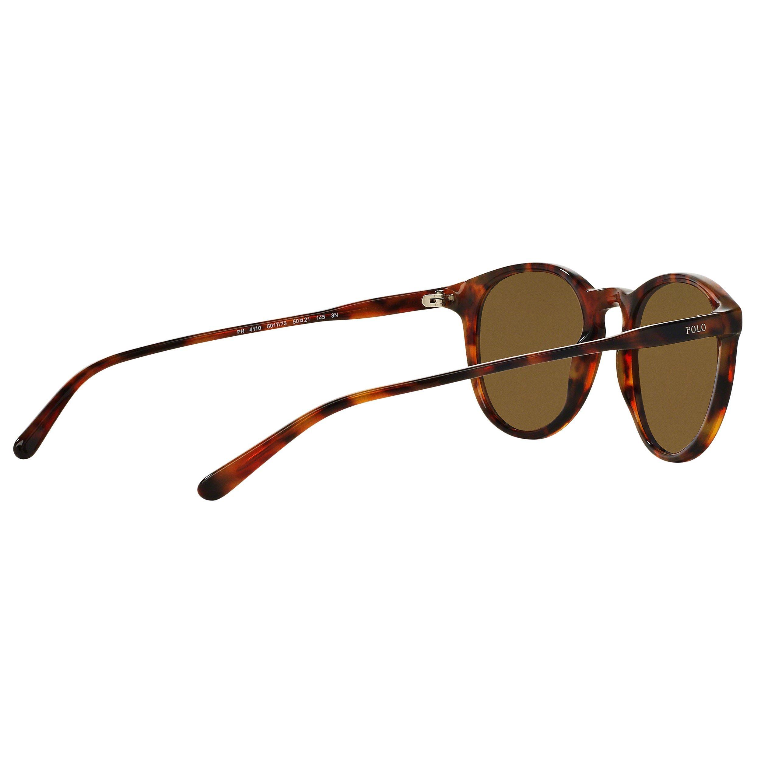 Polo Ralph Lauren PH4110 Men's Oval Sunglasses, Tortoise