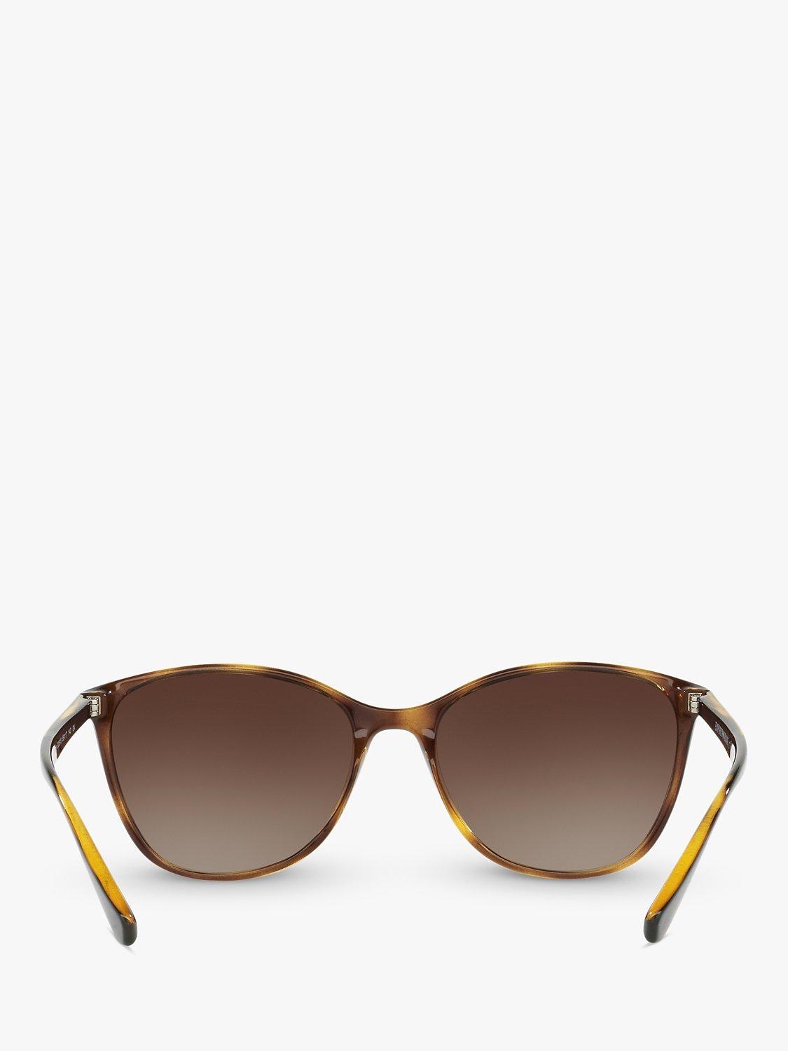 Product image 4 of 10, which shows Emporio Armani EA4073 Cat's Eye Sunglasses, Tortoise/Brown Gradient