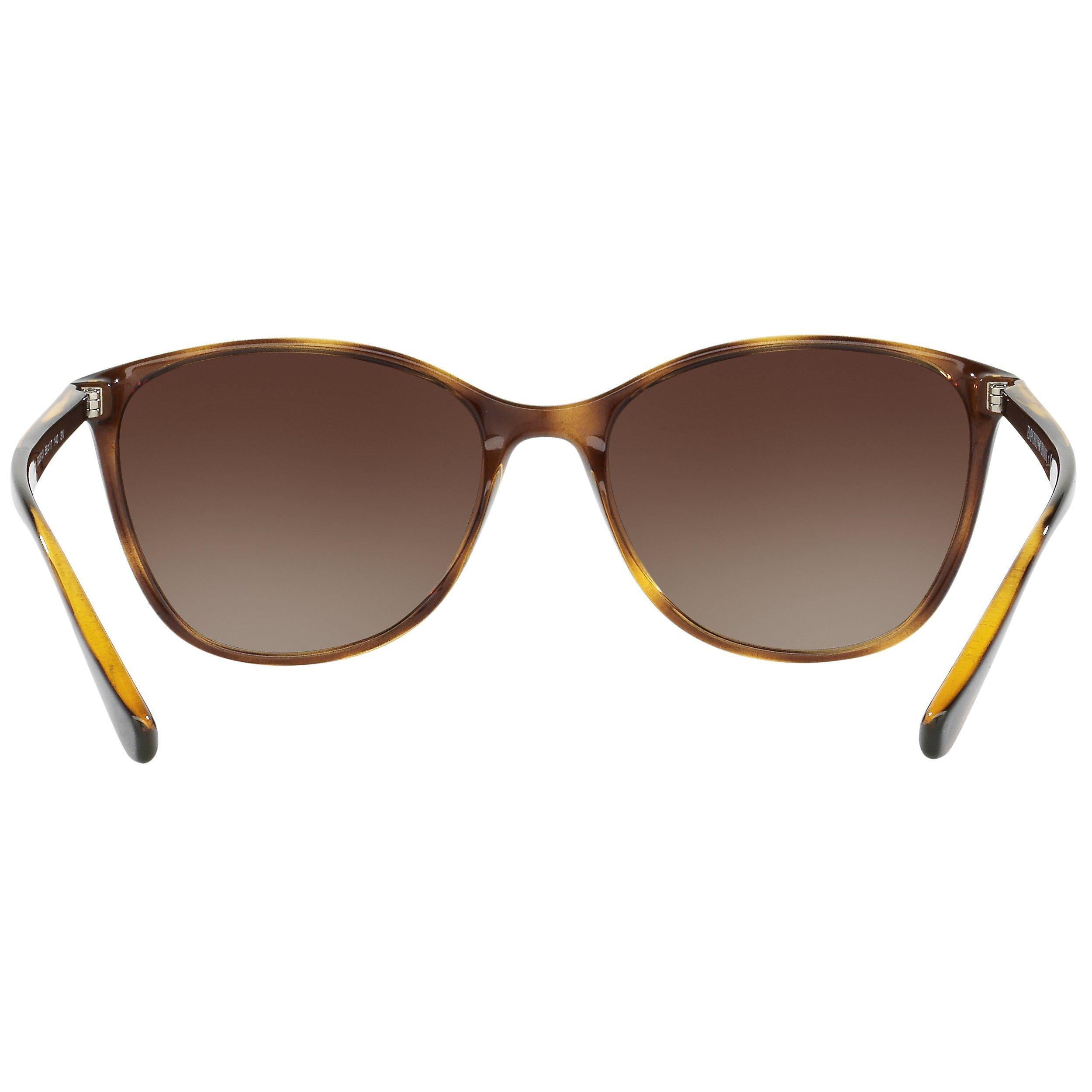 Product image 7 of 10, which shows Emporio Armani EA4073 Cat's Eye Sunglasses, Tortoise/Brown Gradient