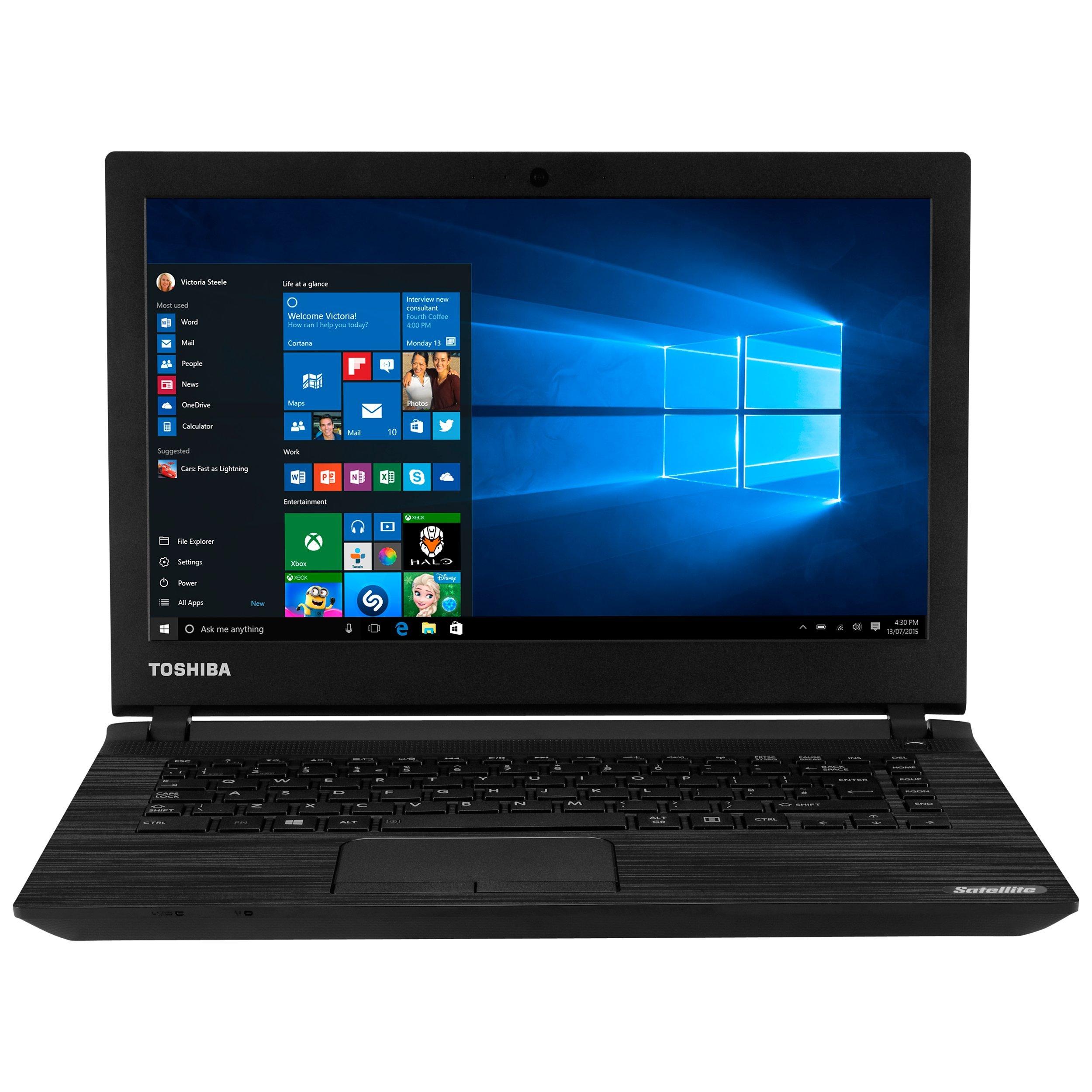 Toshiba Satellite C40-C-10Q Laptop, Intel Celeron, 2GB RAM, 32GB SSD, 14", Black