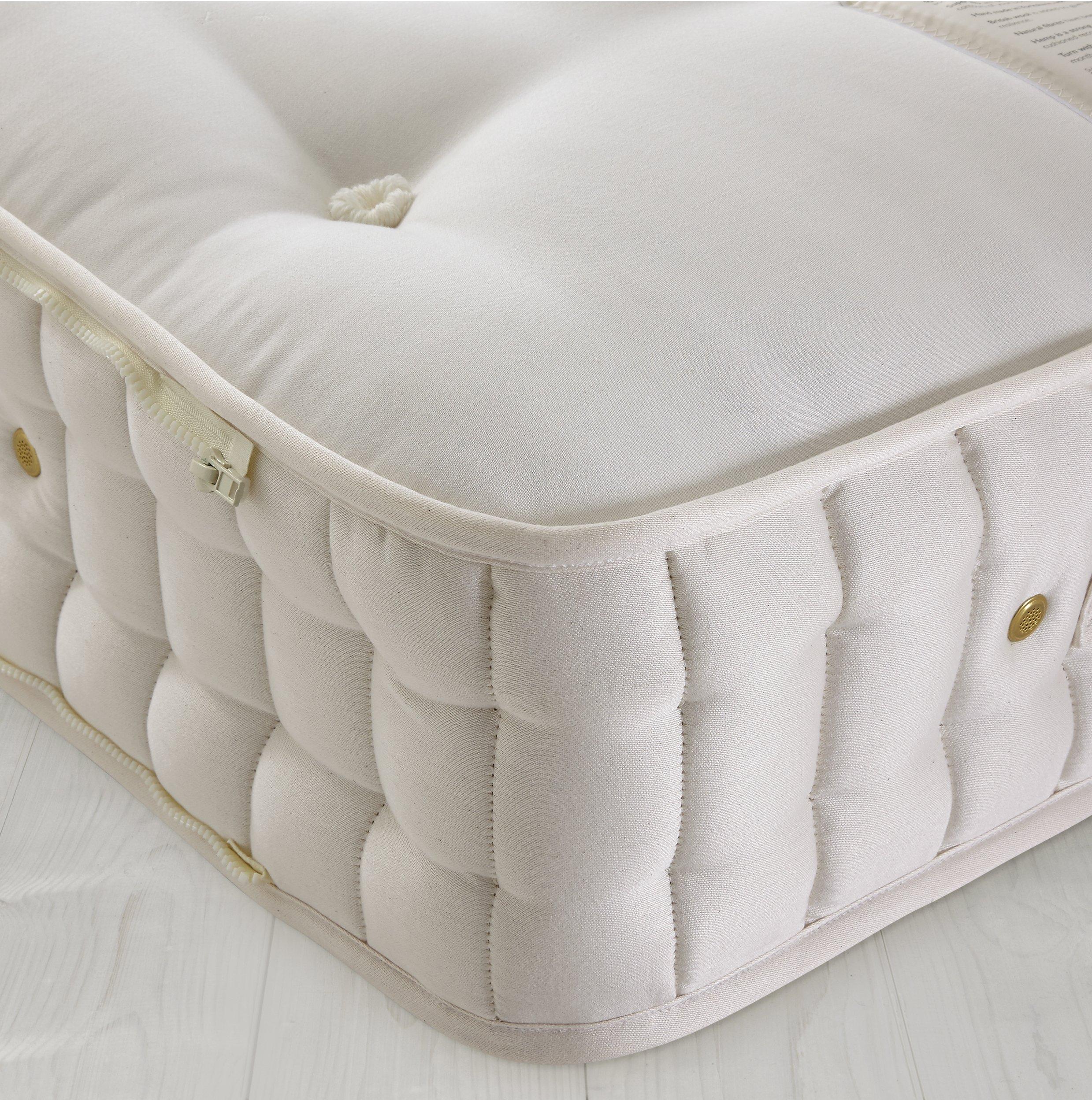 John Lewis Natural Collection 4000 Cotton Pocket Spring Zip Link Mattress, Medium, King Size
