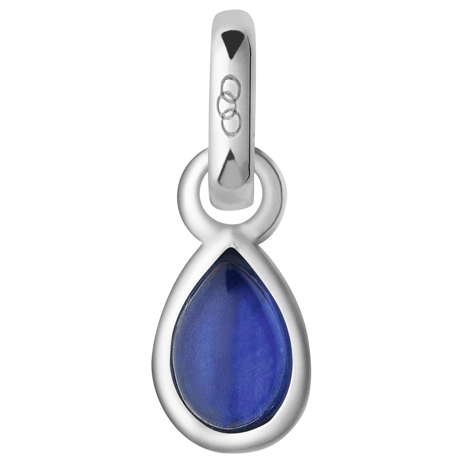 Links of London Sterling Silver Mini Birthstone Charm, Sapphire/September