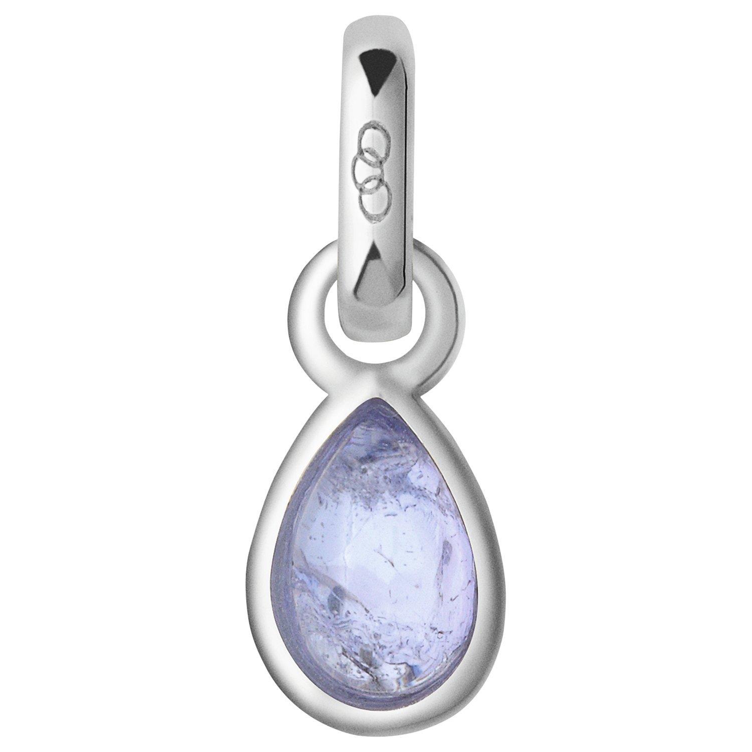 Links of London Sterling Silver Mini Birthstone Charm, Tanzanite/December
