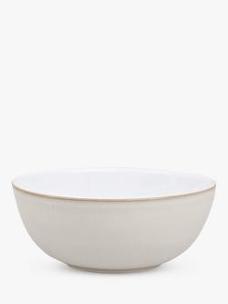 Denby Natural Canvas Stoneware Cereal Bowl, 15.5cm, Natural