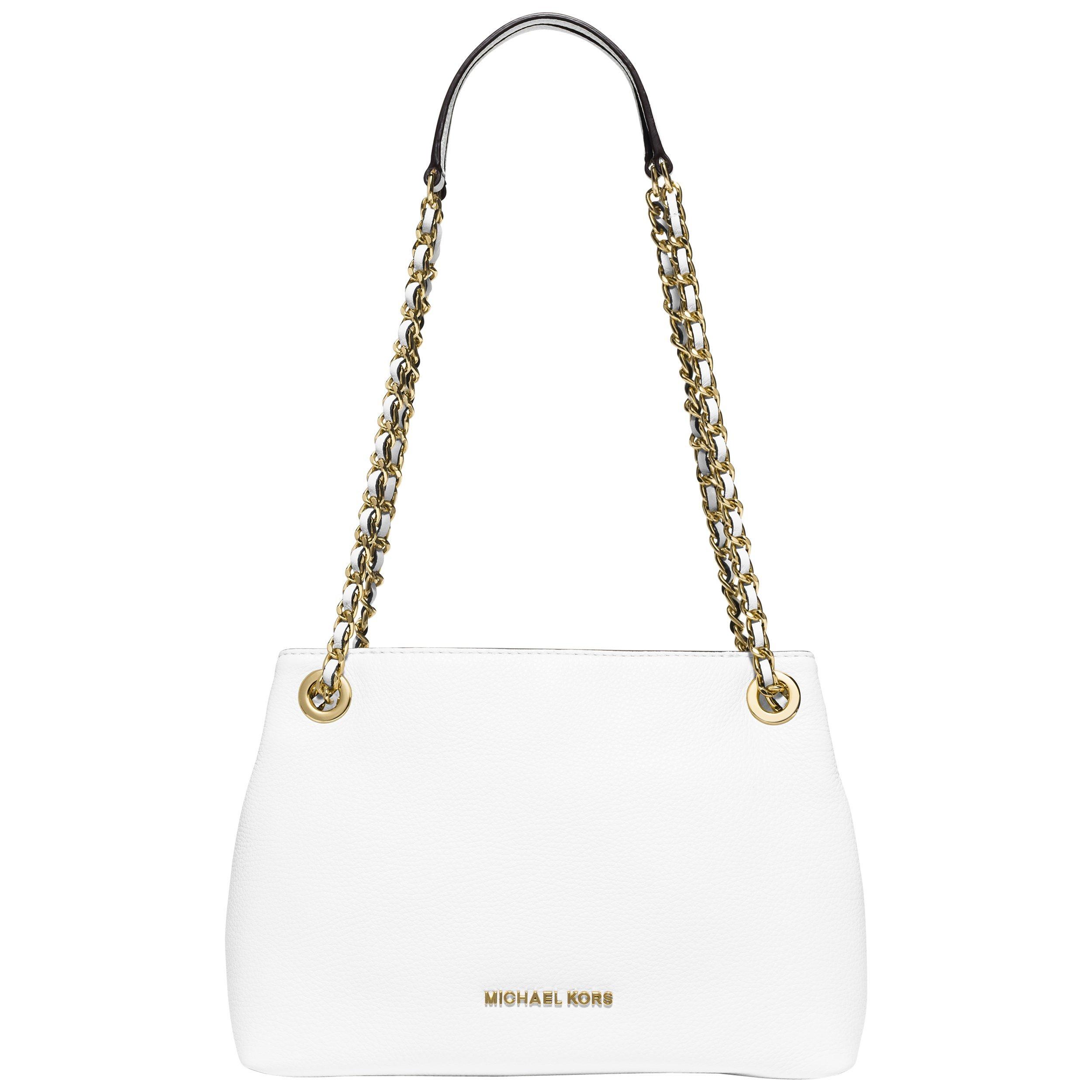 MICHAEL Michael Kors Jet Set Chain Messenger Bag White