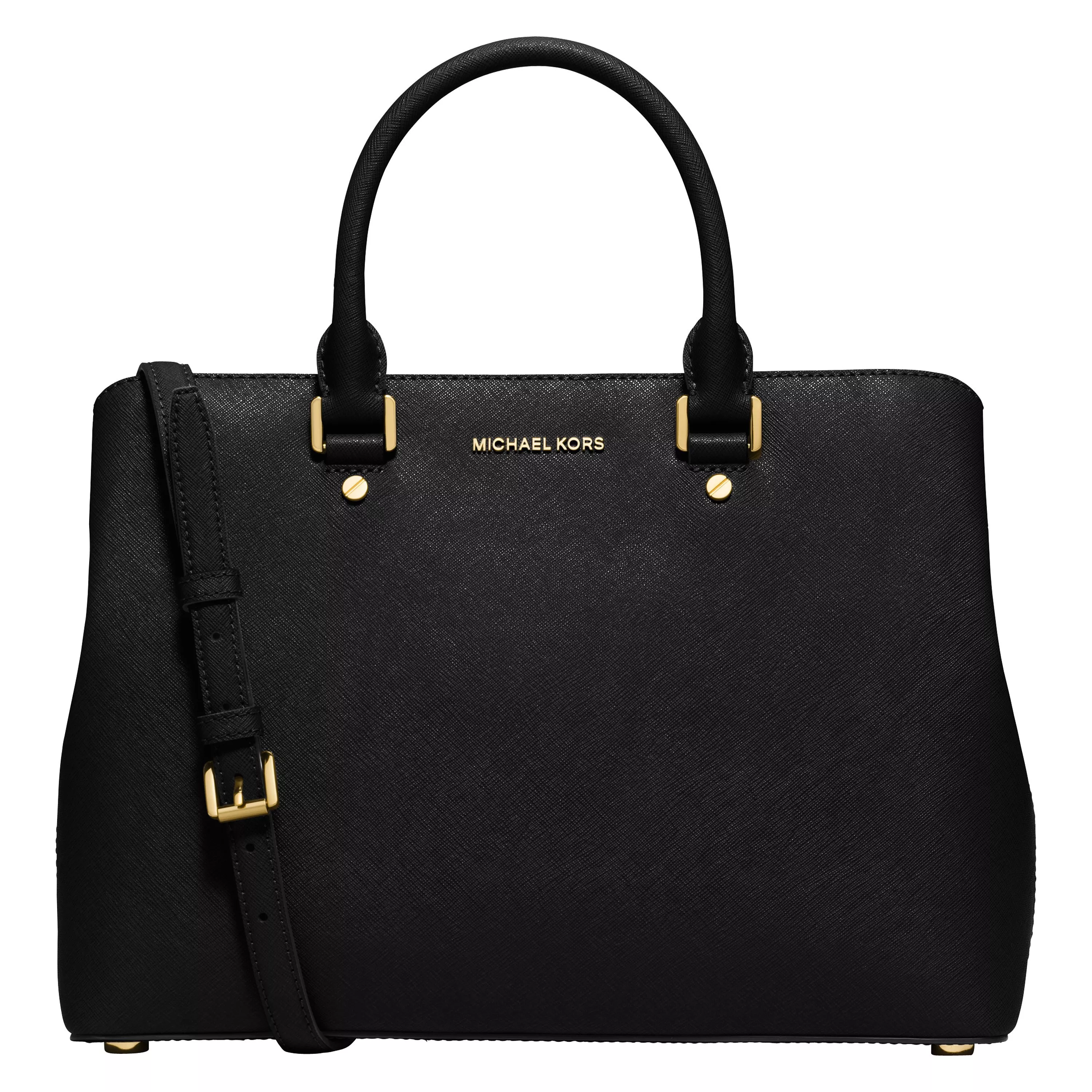 Michael kors satchel black best sale