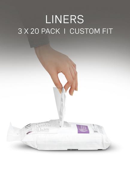 simplehuman Bin Liners, Code J, Pack of 60 - view 2, White