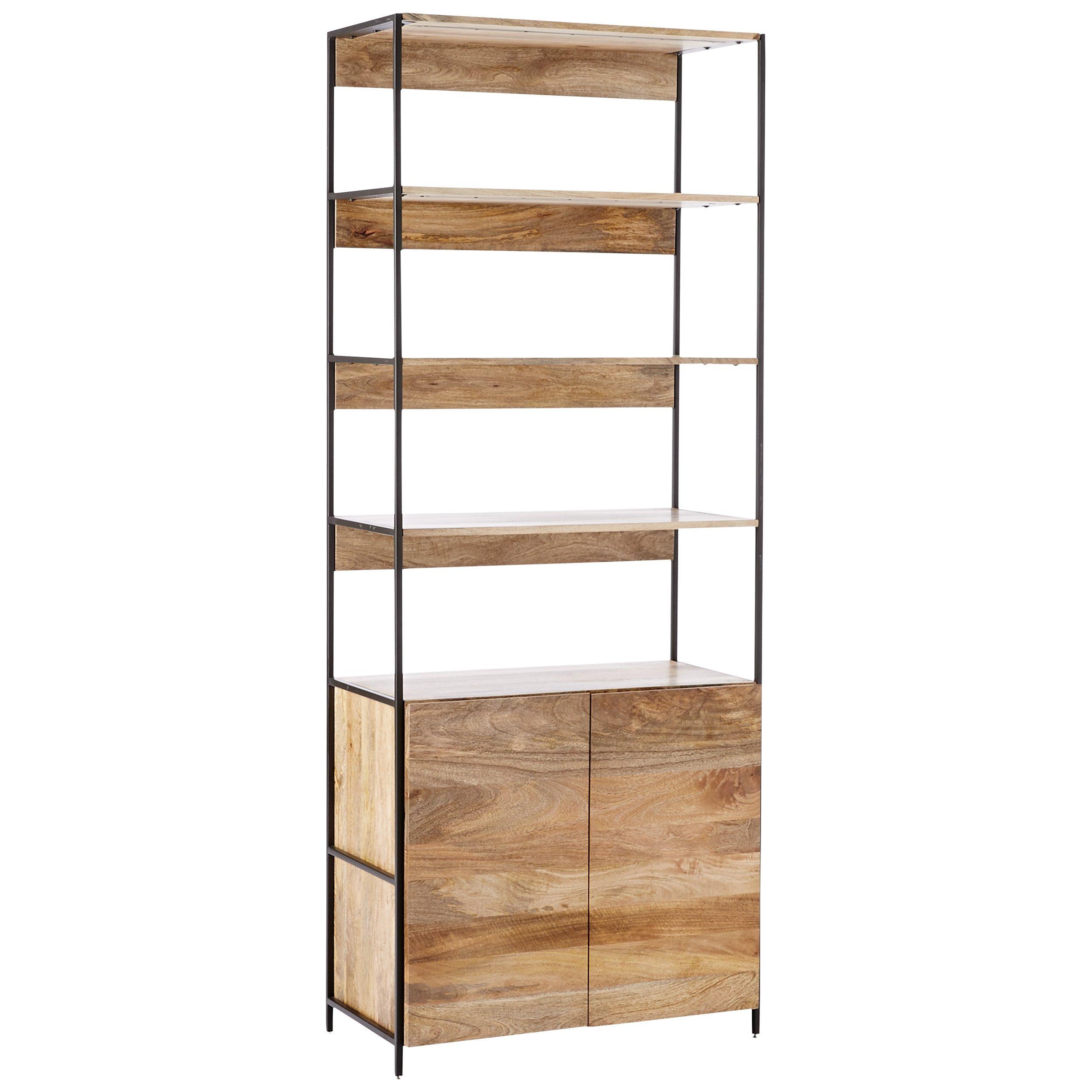 west elm Industrial Modular 84cm Open and Closed Storage Bookshelf
