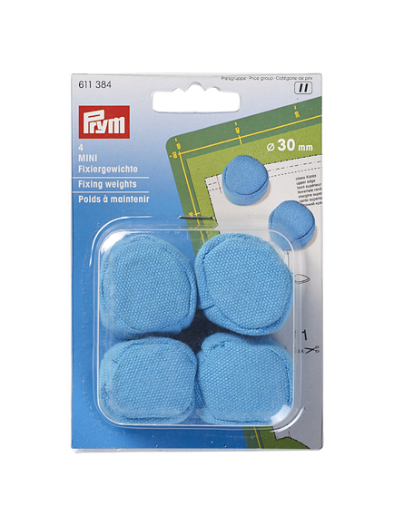 Prym Mini Fixing Weights, Pack of 4, Blue