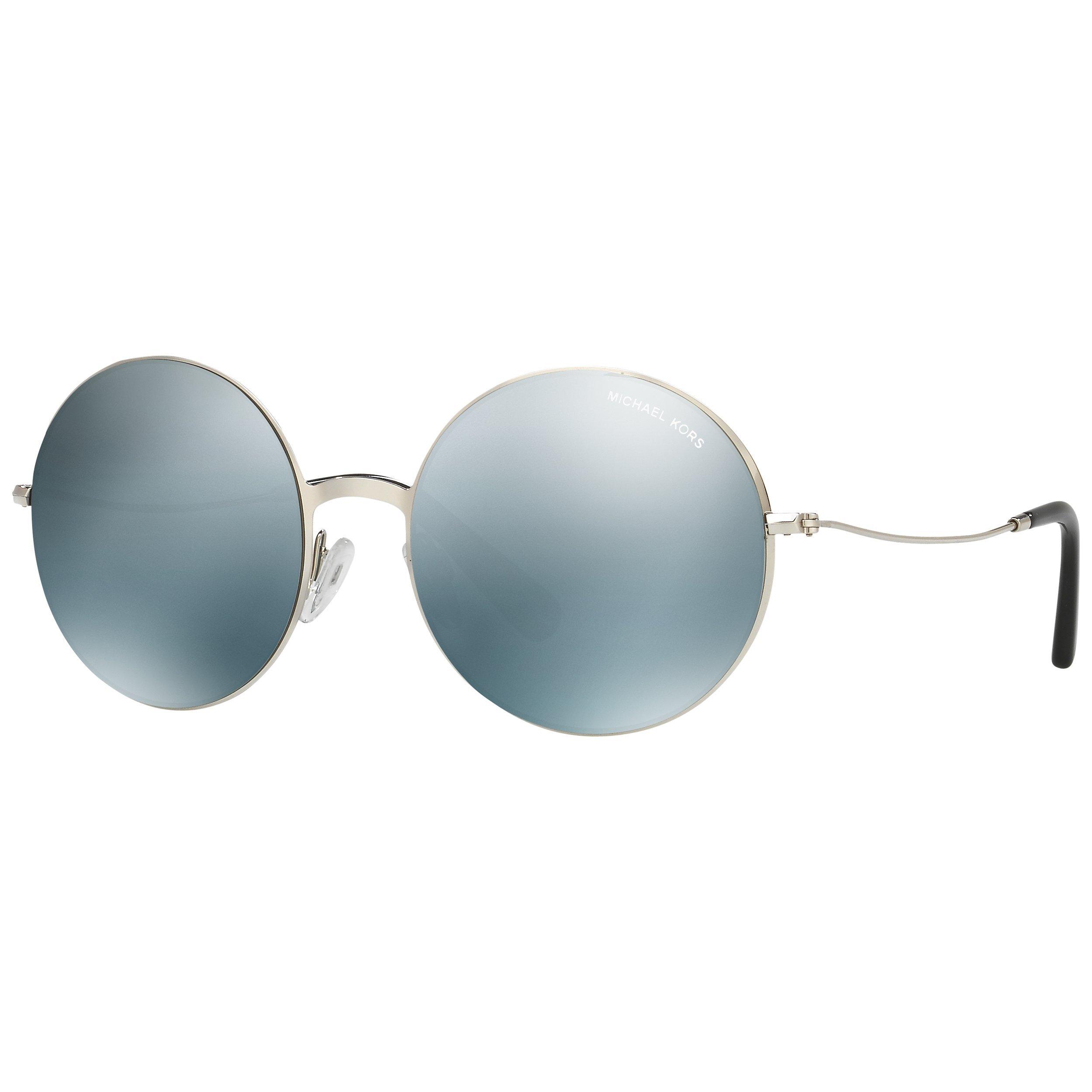 Michael Kors MK5017 Kendall II Round Sunglasses, Silver