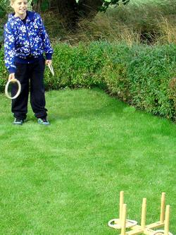 Bex Ring Toss Game - view 2, Brown