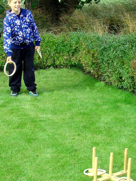 Bex Ring Toss Game - view 2, Brown