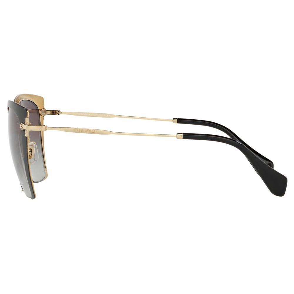 Product image 4 of 9, which shows Miu Miu MU52RS Women's Square Sunglasses, Black/Grey Gradient
